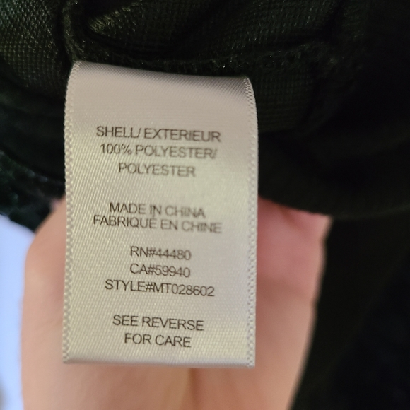 Fourteenth place fuzzy blue and black sweater - Picture 6 of 6